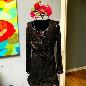 Forever 21, black Sequins dress